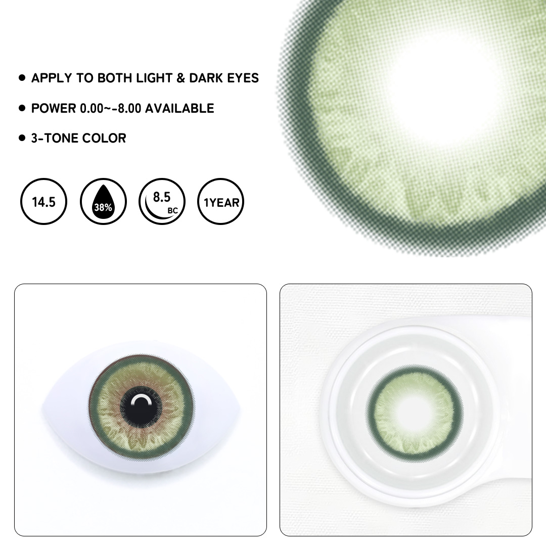 Xavia Green Colored Contact Lenses