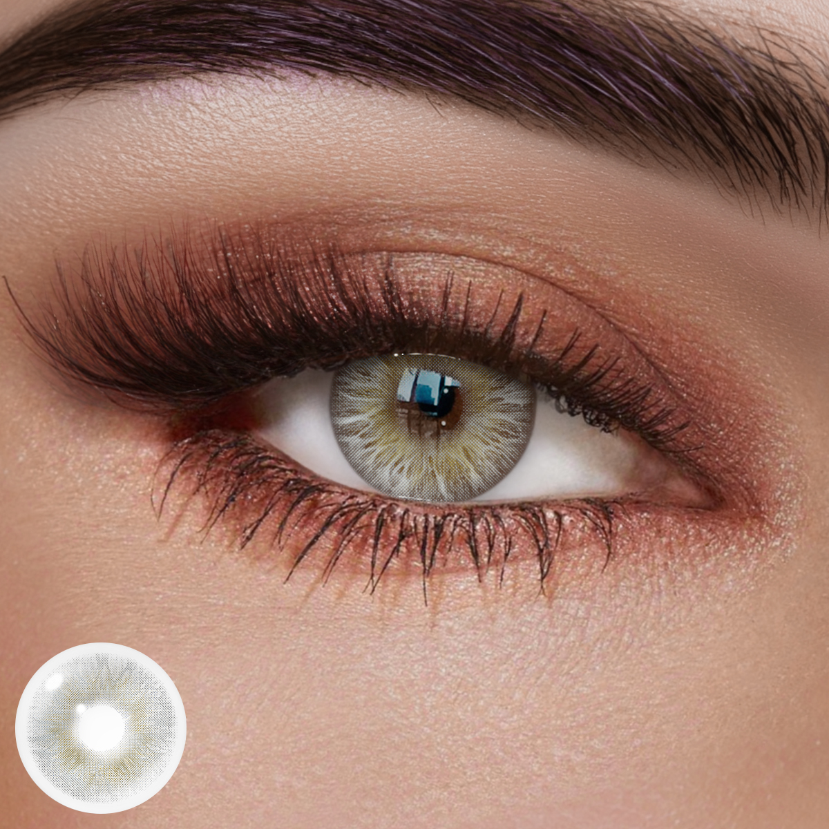 Silver Veil Grey Colored Contact Lenses