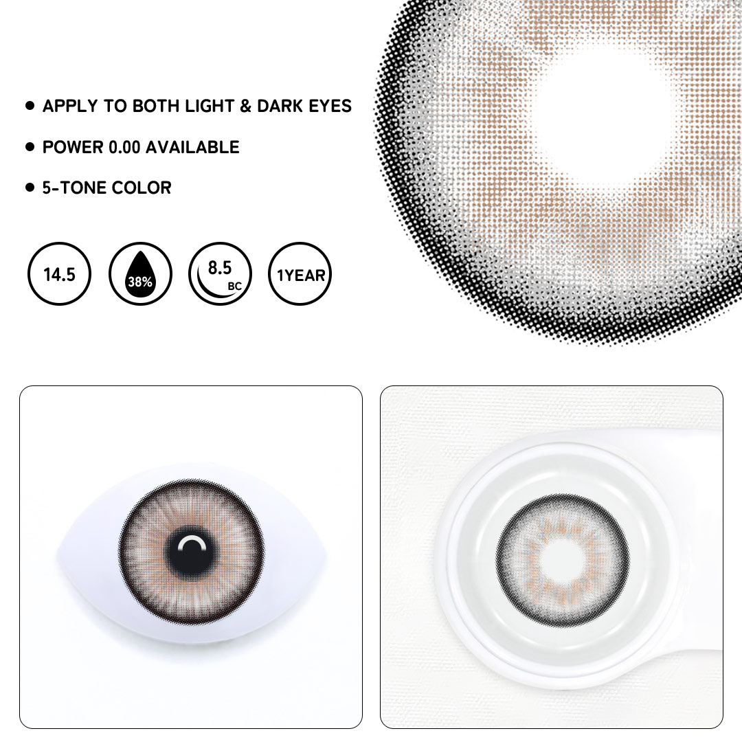 Zalen Gray Colored Contact Lenses