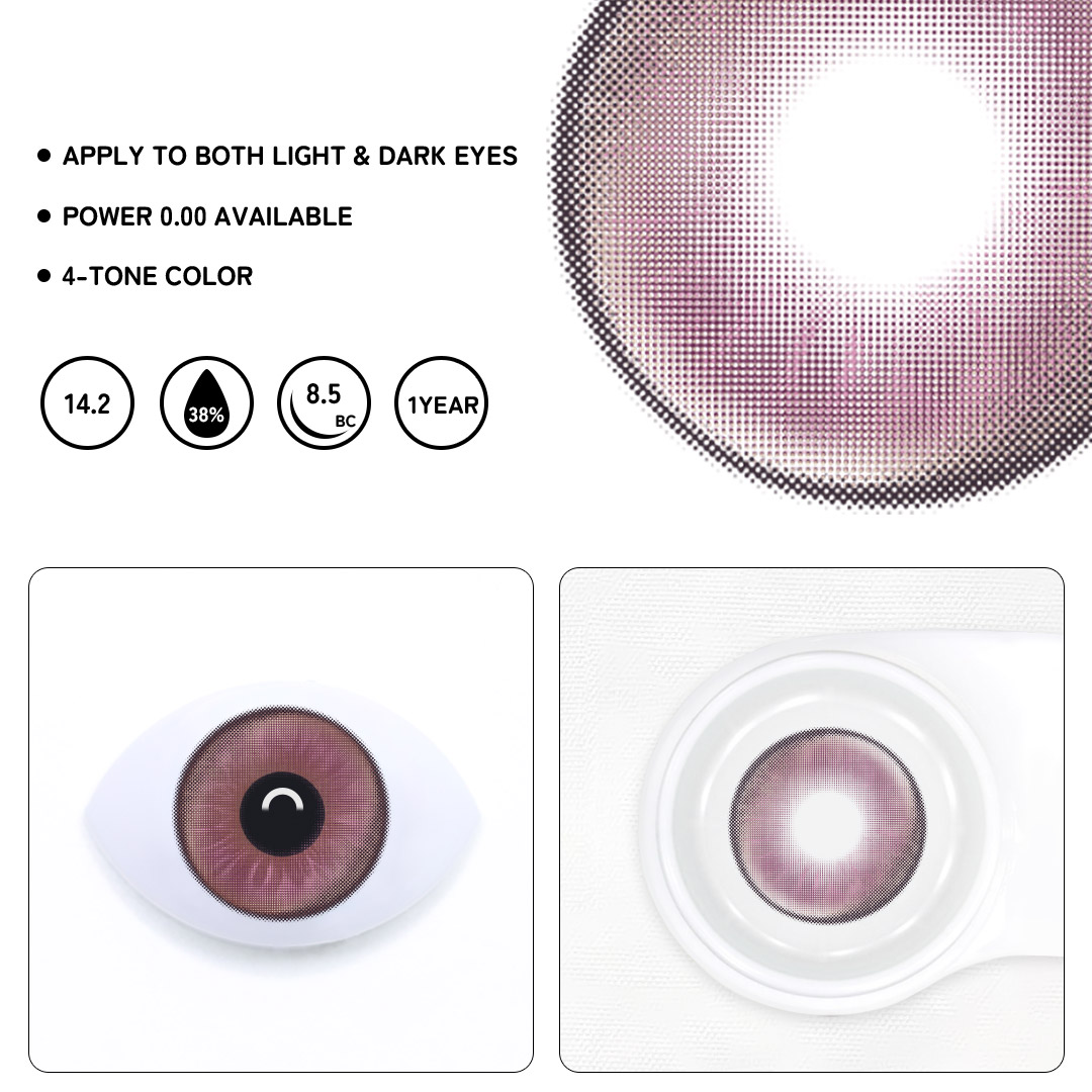 Zeyra Pink Colored Contact Lenses
