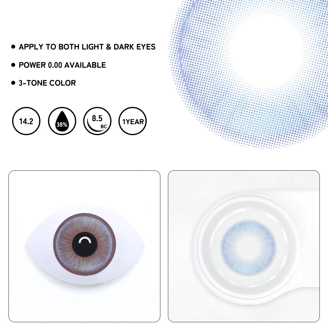 Ocean Blue Colored Contact Lenses