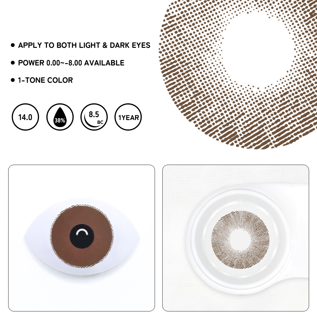 Seriva Chocolate Colored Contact Lenses