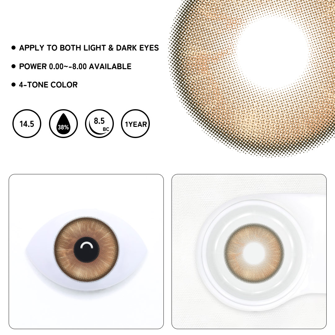 Meow Orange Colored Contact Lenses