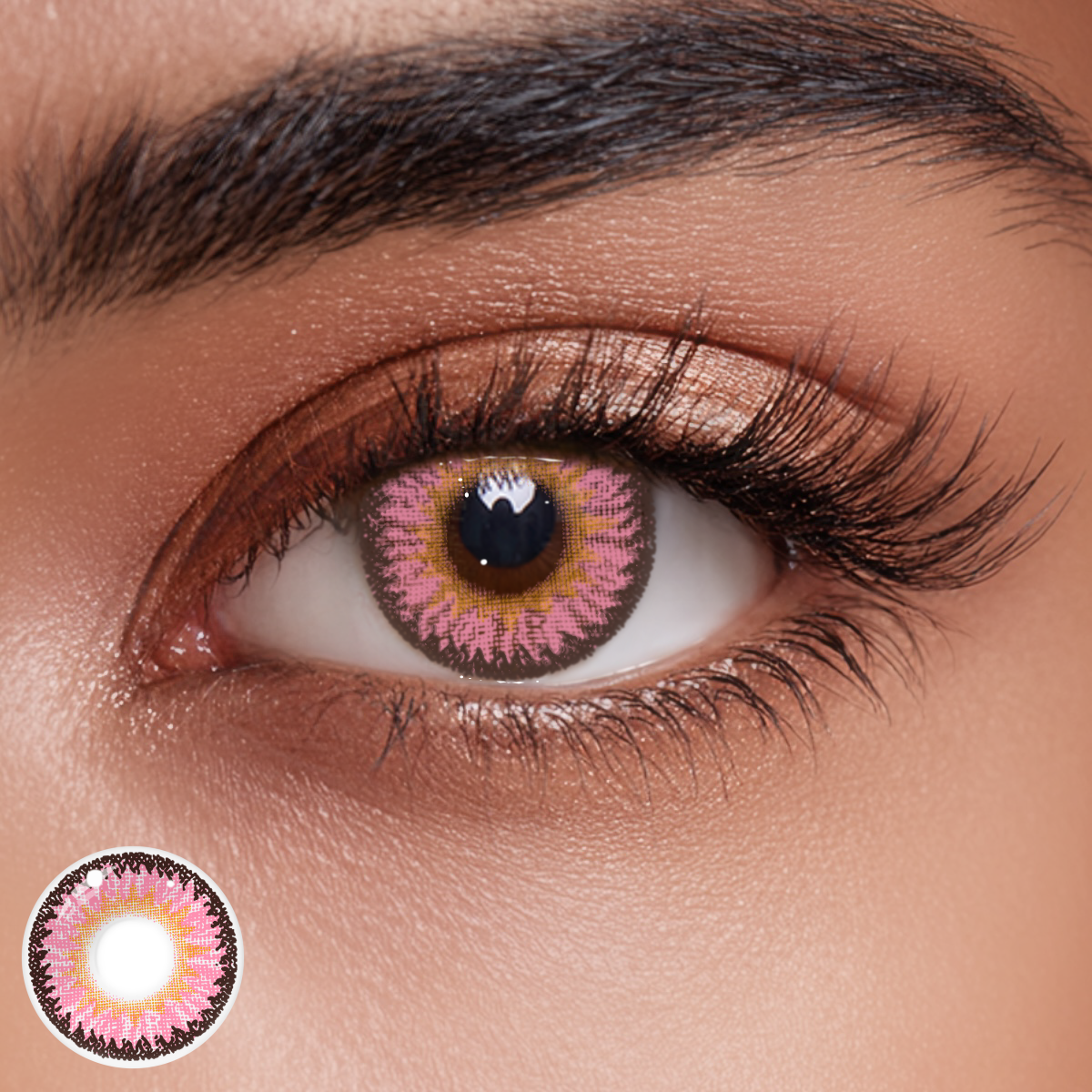 Dodo Pink Prescription Colored Contact Lenses