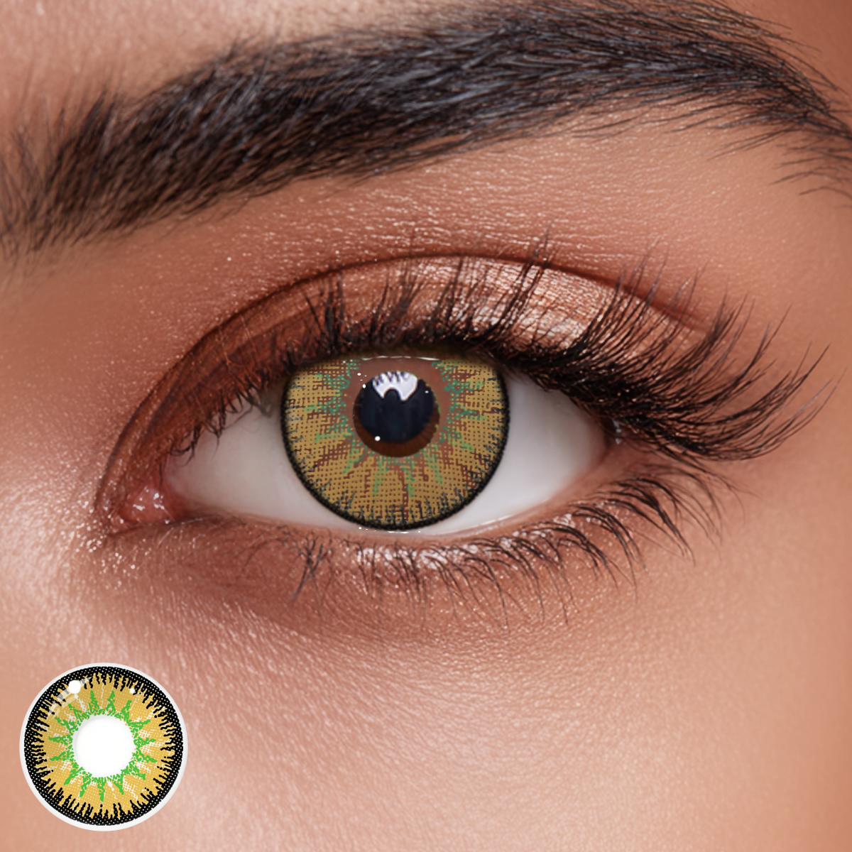 Mystery Light Yellow Colored Contact Lenses