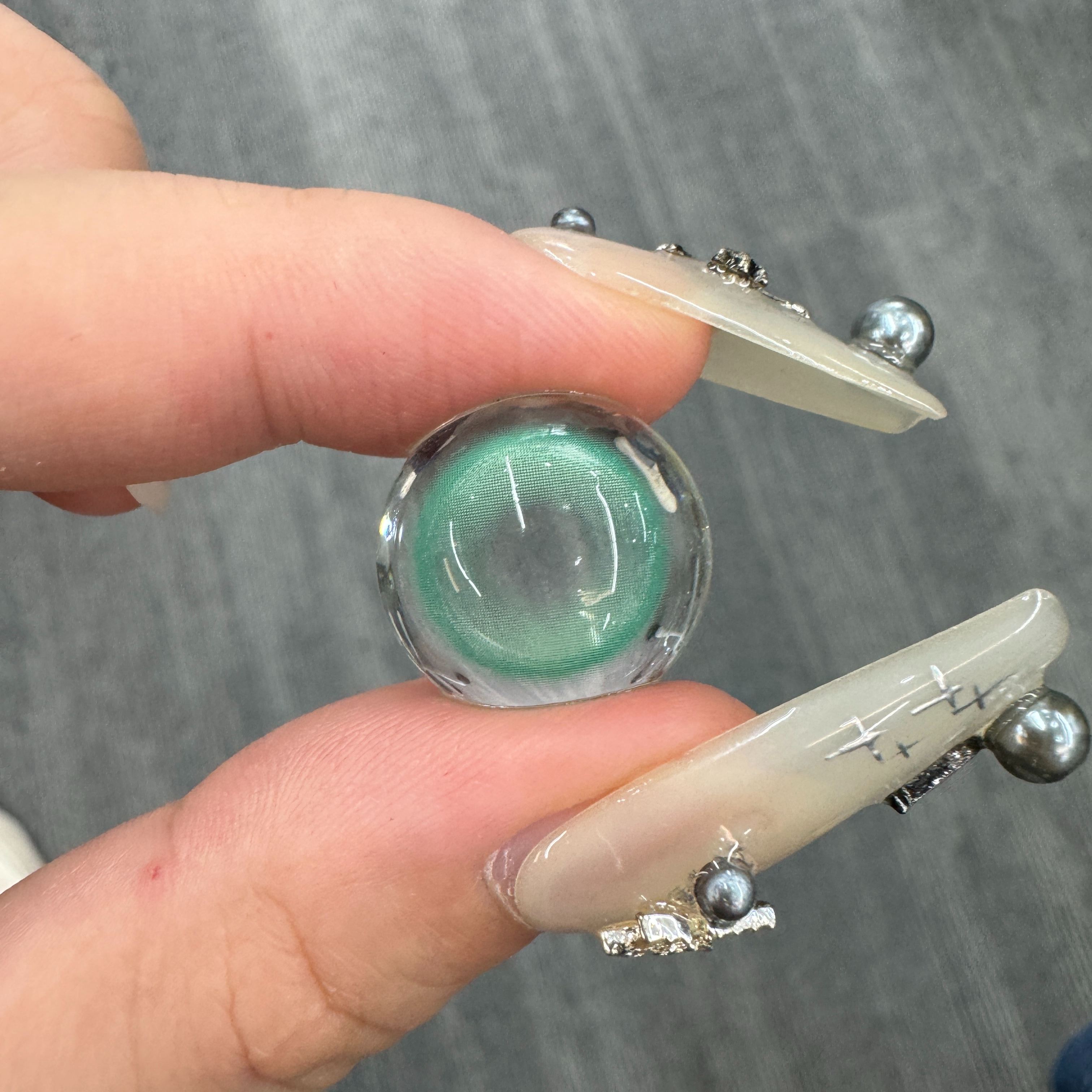 Luxe Dewdrop Green Colored Contact Lenses