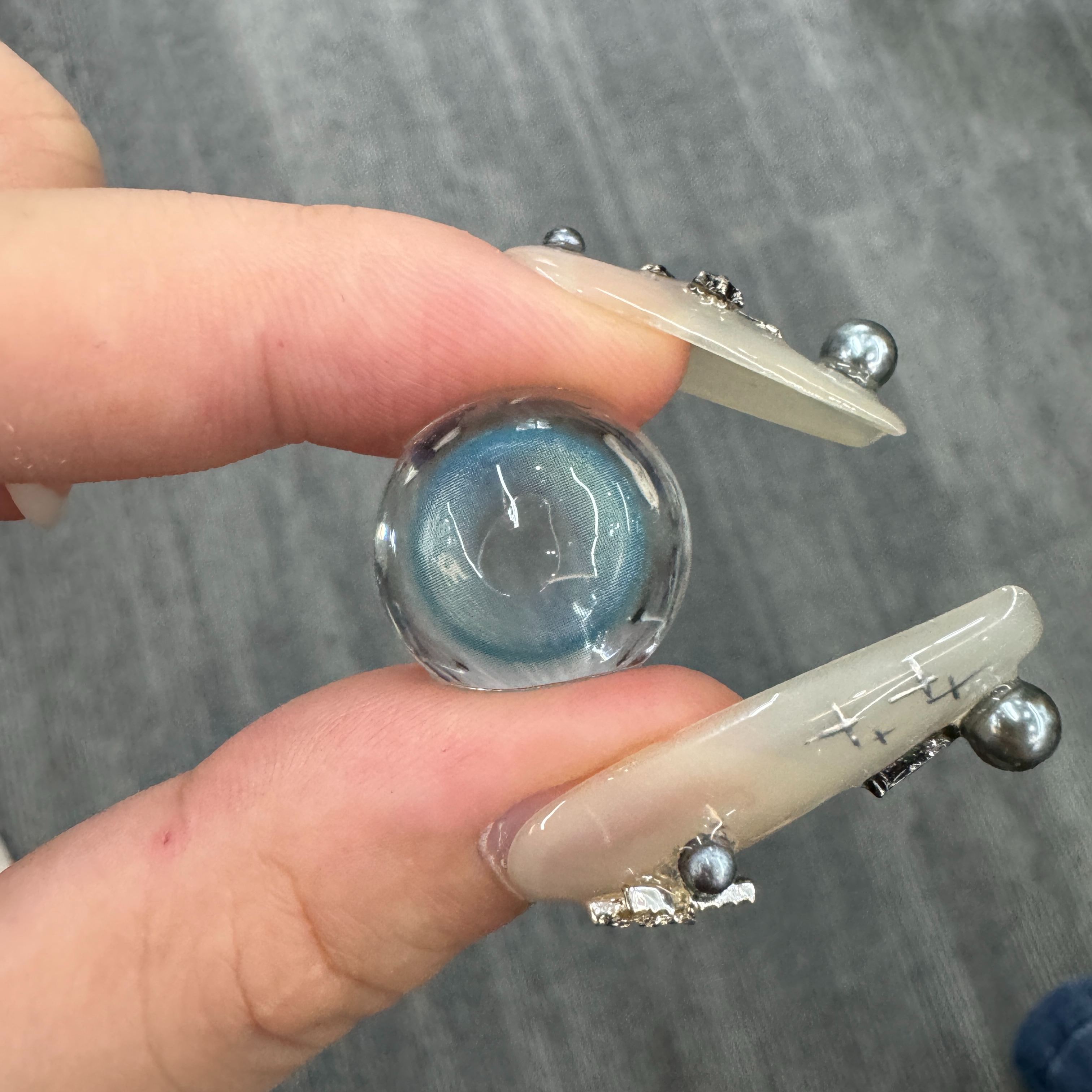 Luxe Dewdrop Blue Colored Contact Lenses