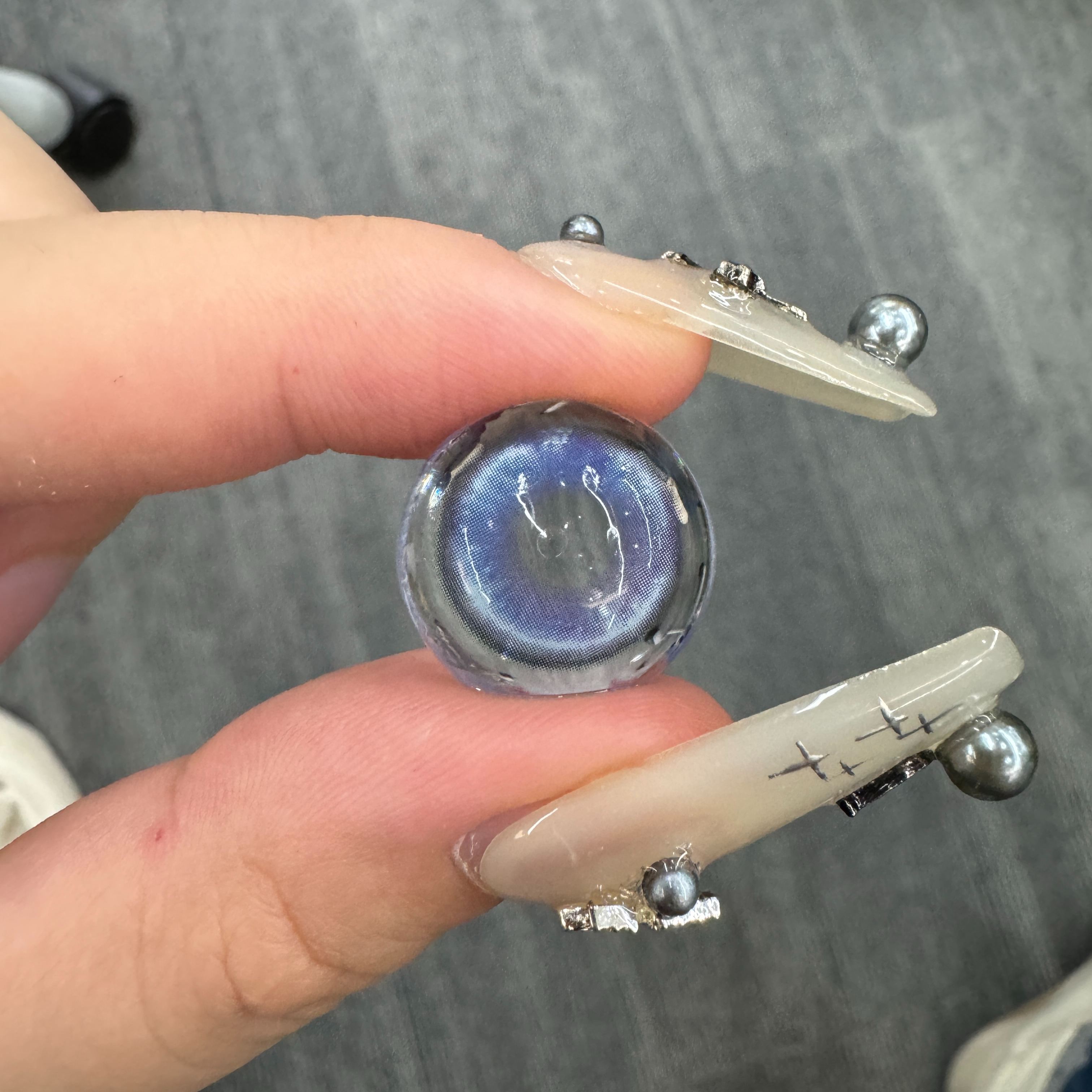 Luxe Halo Purple Colored Contact Lenses