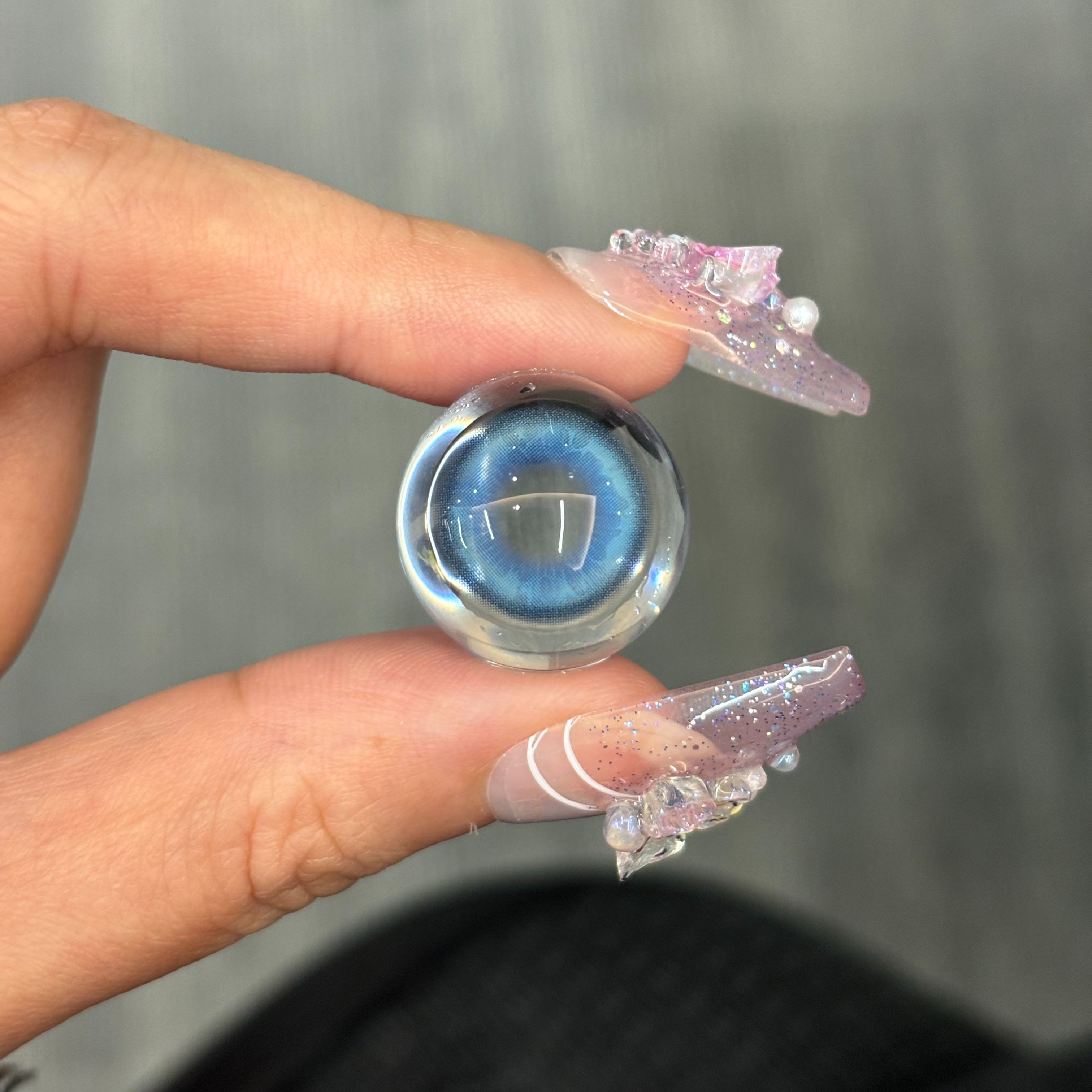 Celestial Fall Blue Colored Contact Lenses