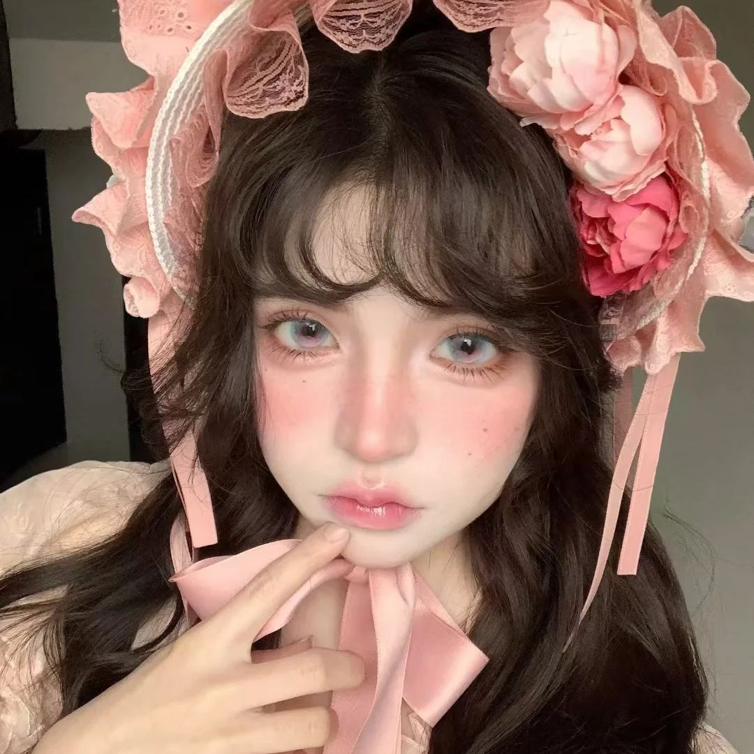 Aurra Blue-Pink Colored Contact Lenses