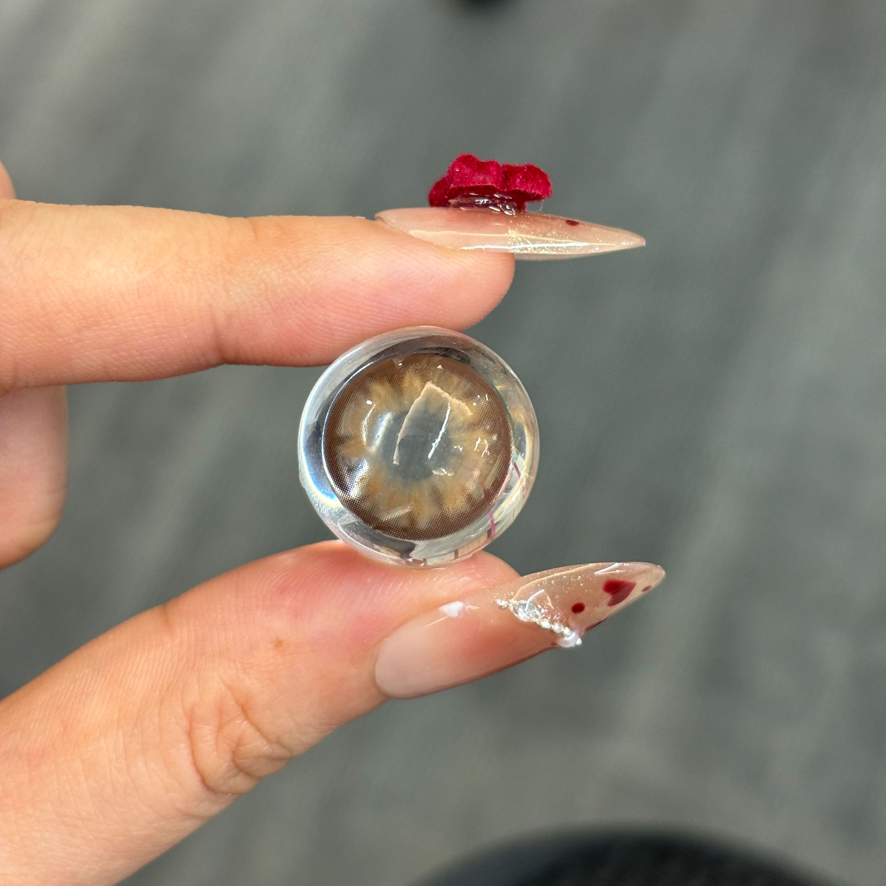 Ethereal Bloom Brown Prescription Colored Contact Lenses