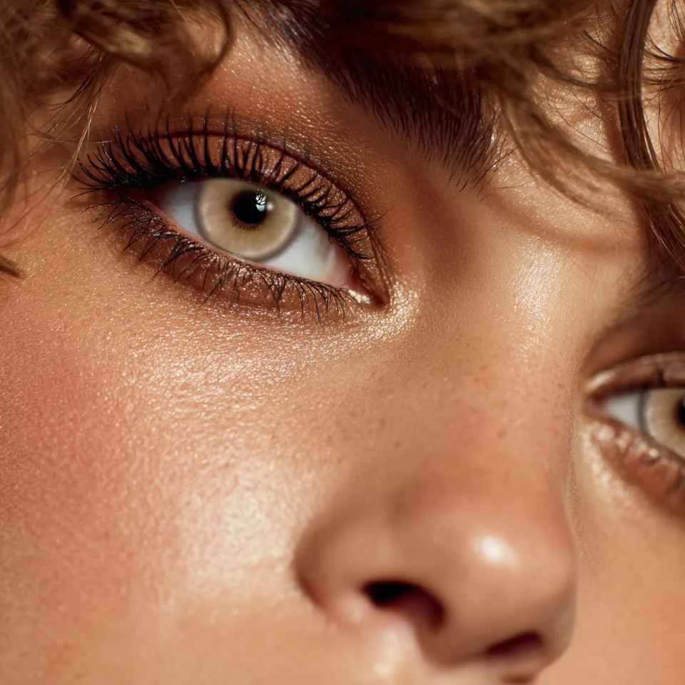 Luxe Halo Brown Colored Contact Lenses