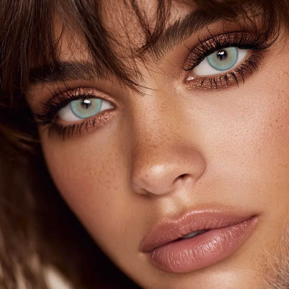 Luxe Moss Blue Colored Contact Lenses