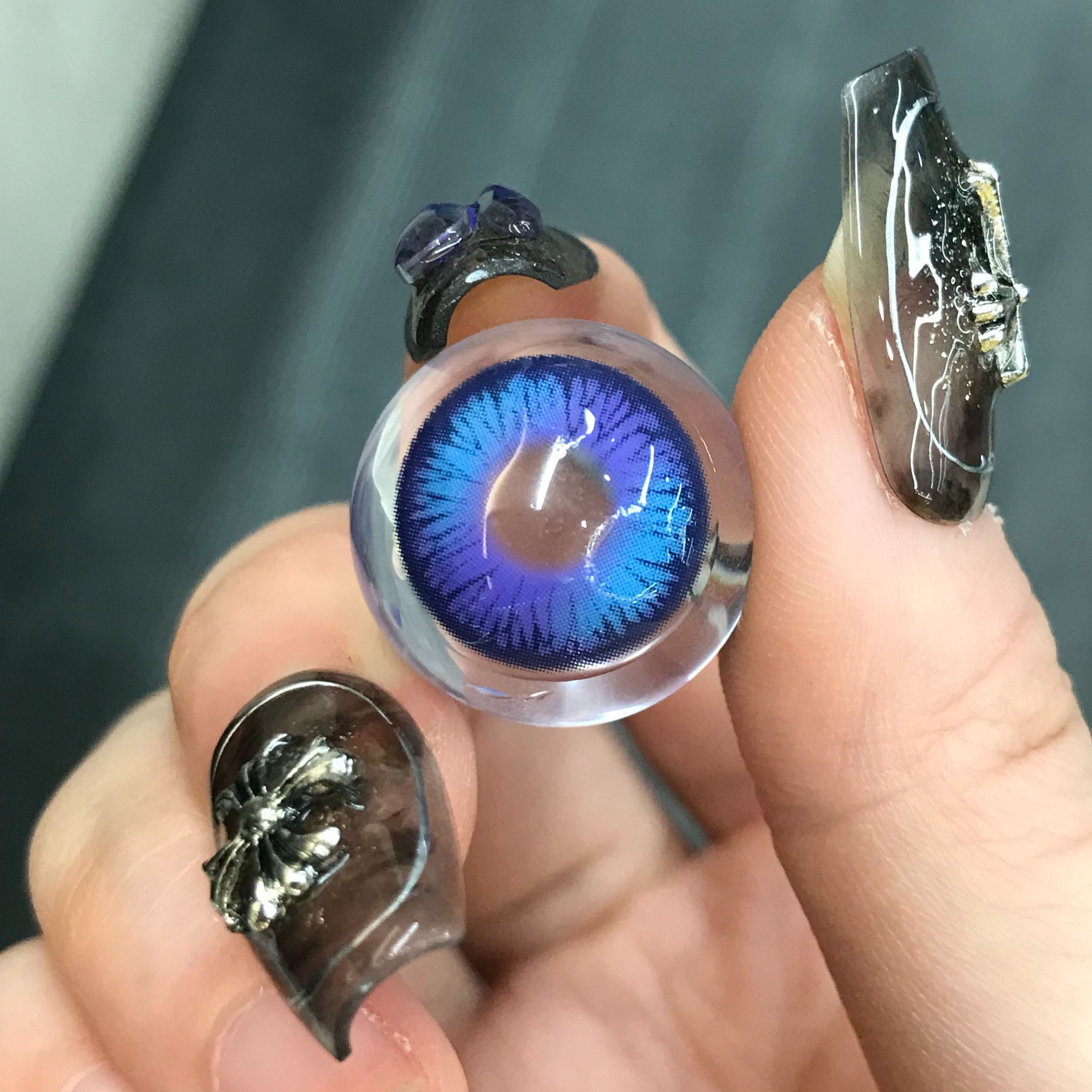 Cosplay Luminous Vibe Purple Prescription Colored Contact Lenses