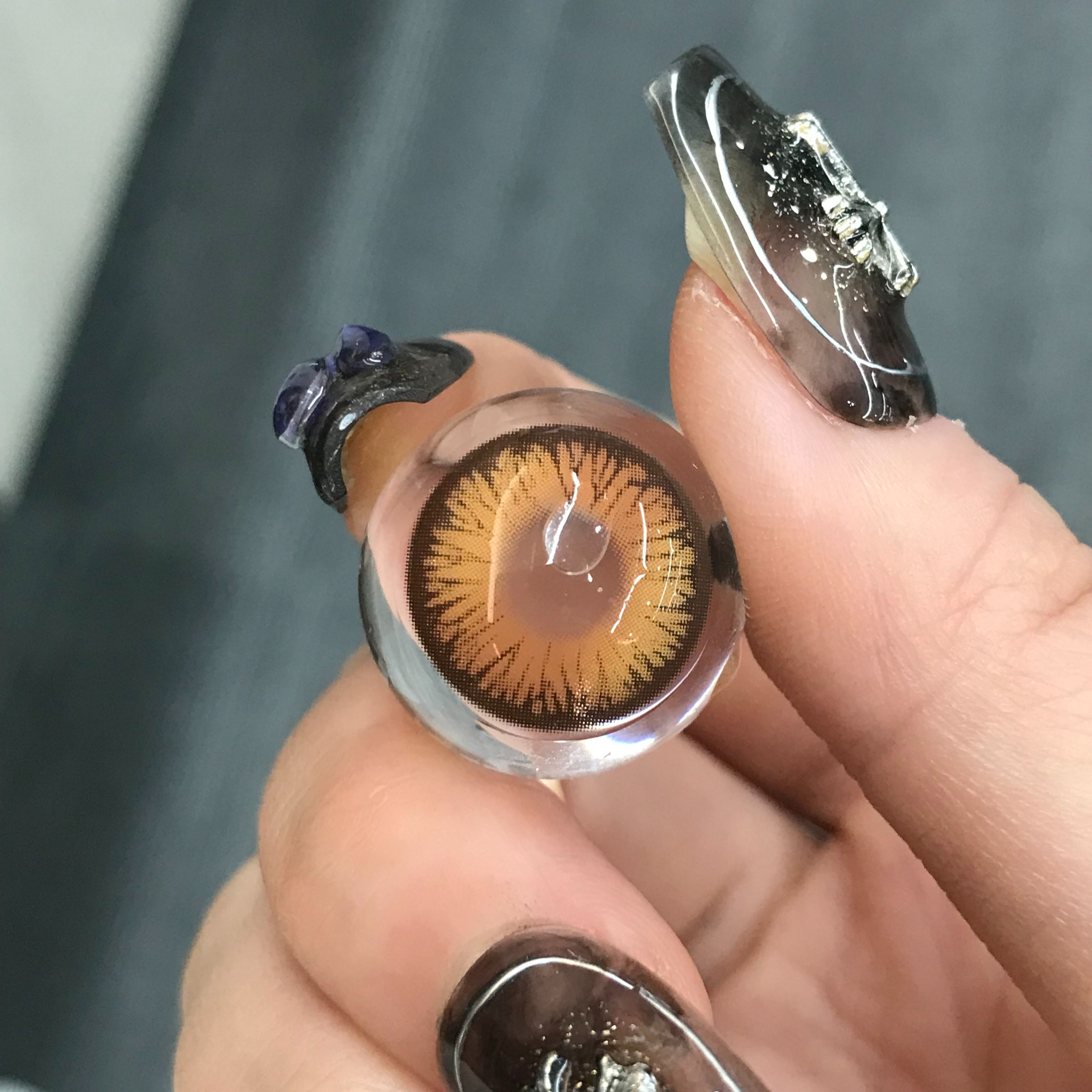 Cosplay Luminous Vibe Brown Prescription Colored Contact Lenses