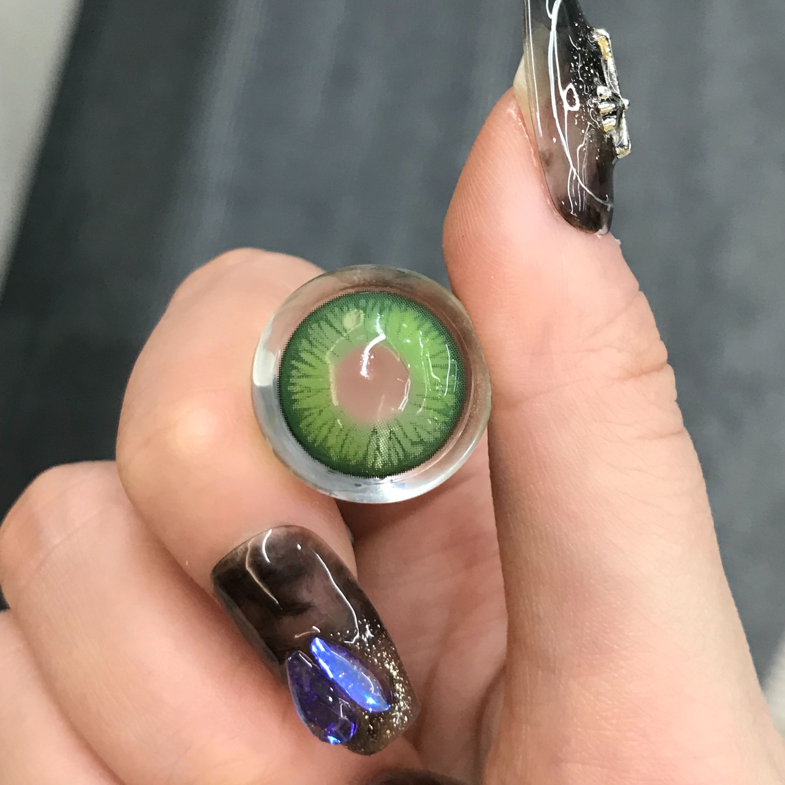 Cosplay Luminous Vibe Green Prescription Colored Contact Lenses