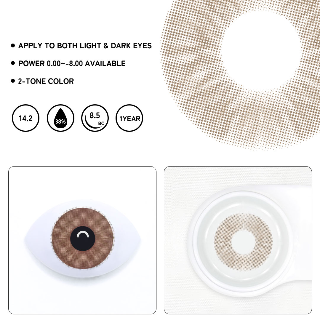 Halois Brown Colored Contact Lenses