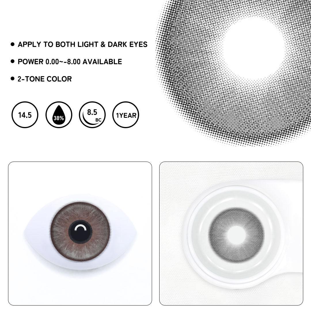Snowis Gray Colored Contact Lenses