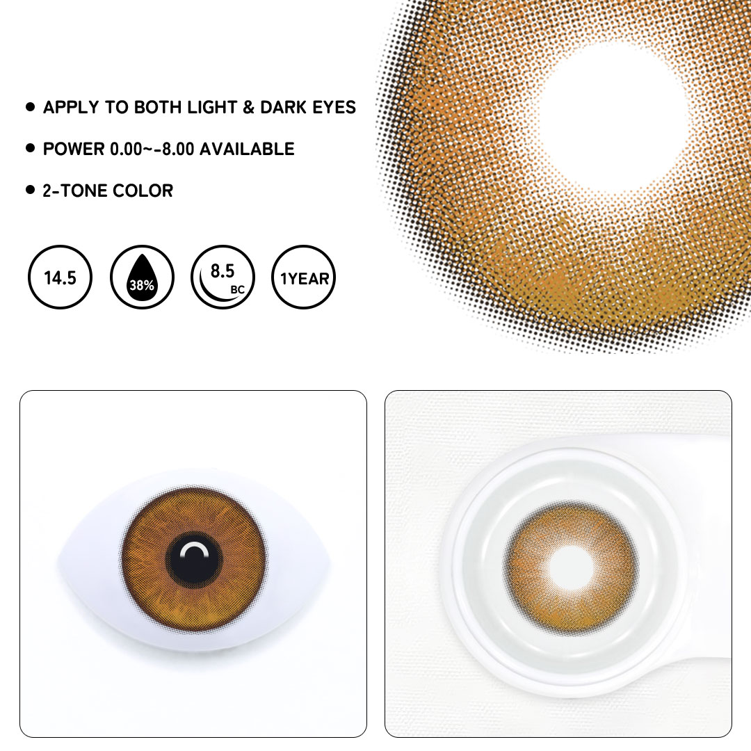 Snowis Brown Colored Contact Lenses