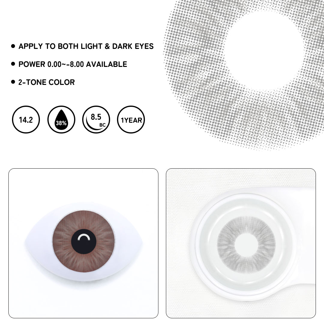 Halois Gray Colored Contact Lenses