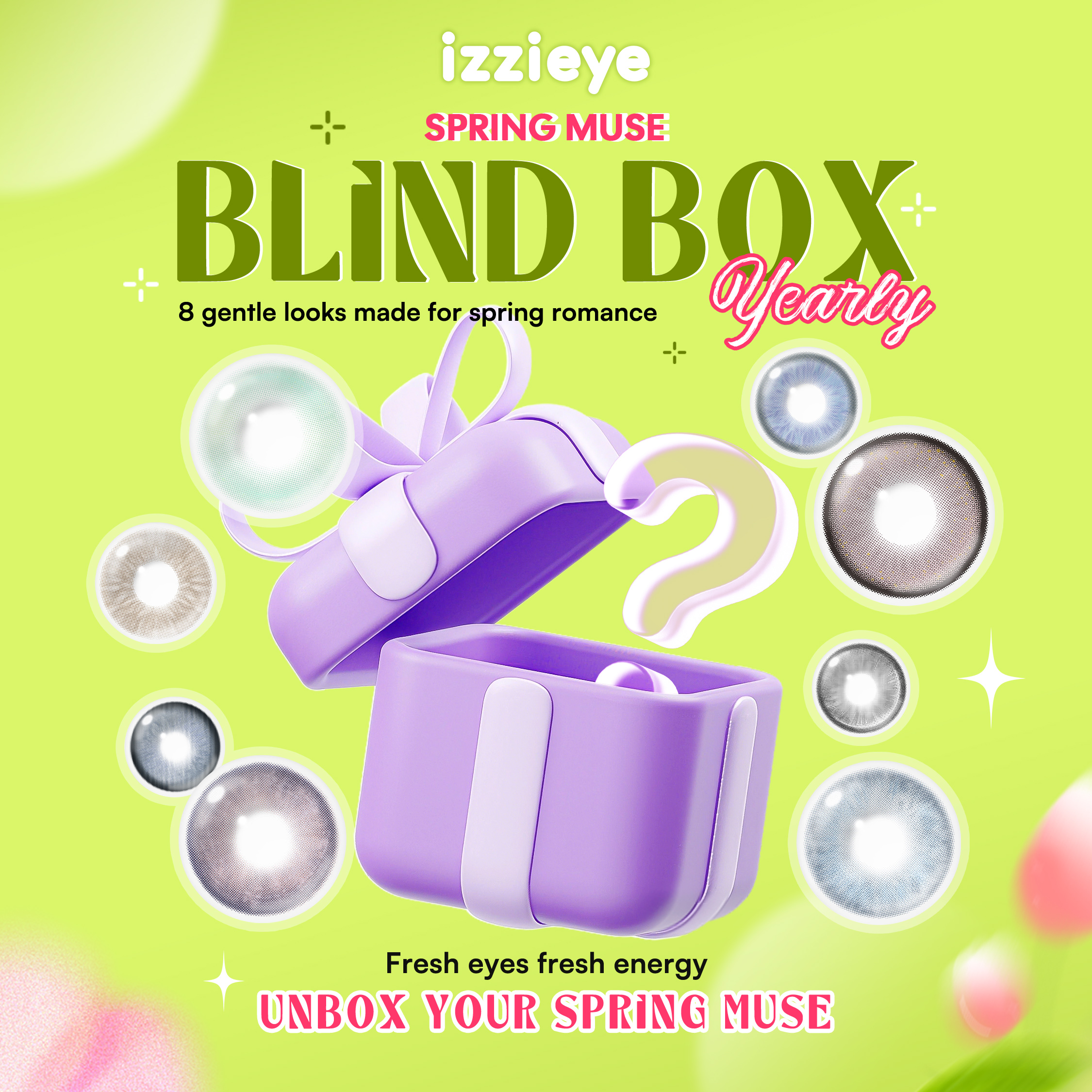 IZZI  Spring Muse Blind Box | 8 Pairs, 1 Year