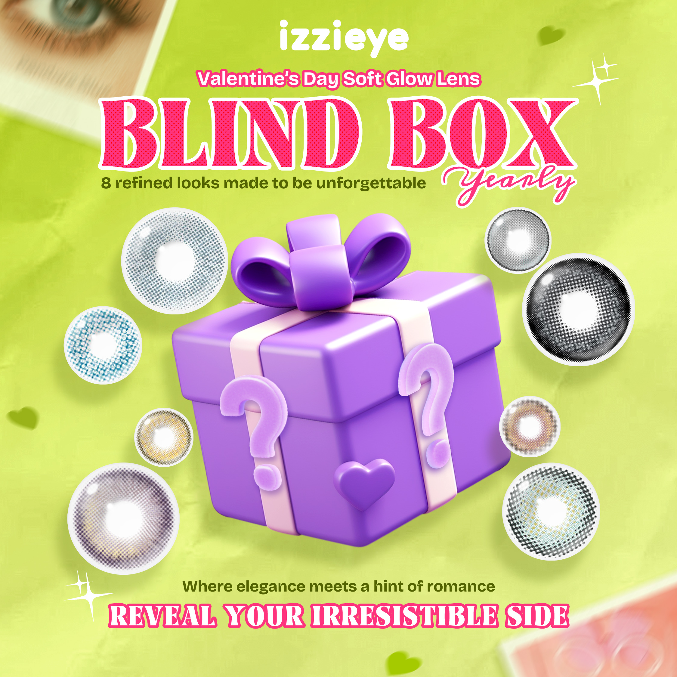 Valentine’s Day Soft Glow Lens Blind Box – Yearly