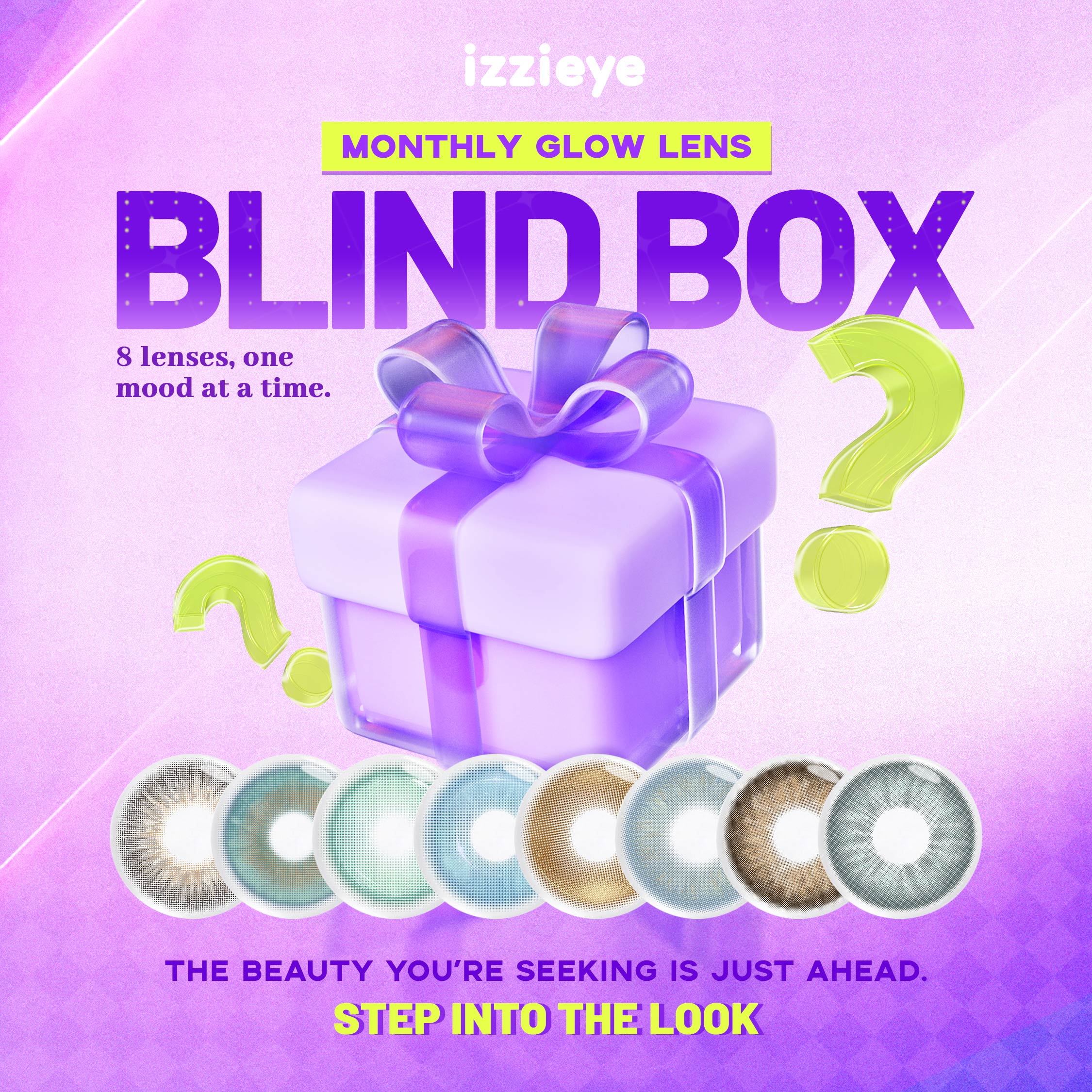 IZZI Monthly Nature Contacts Blind Box | 8 Pairs