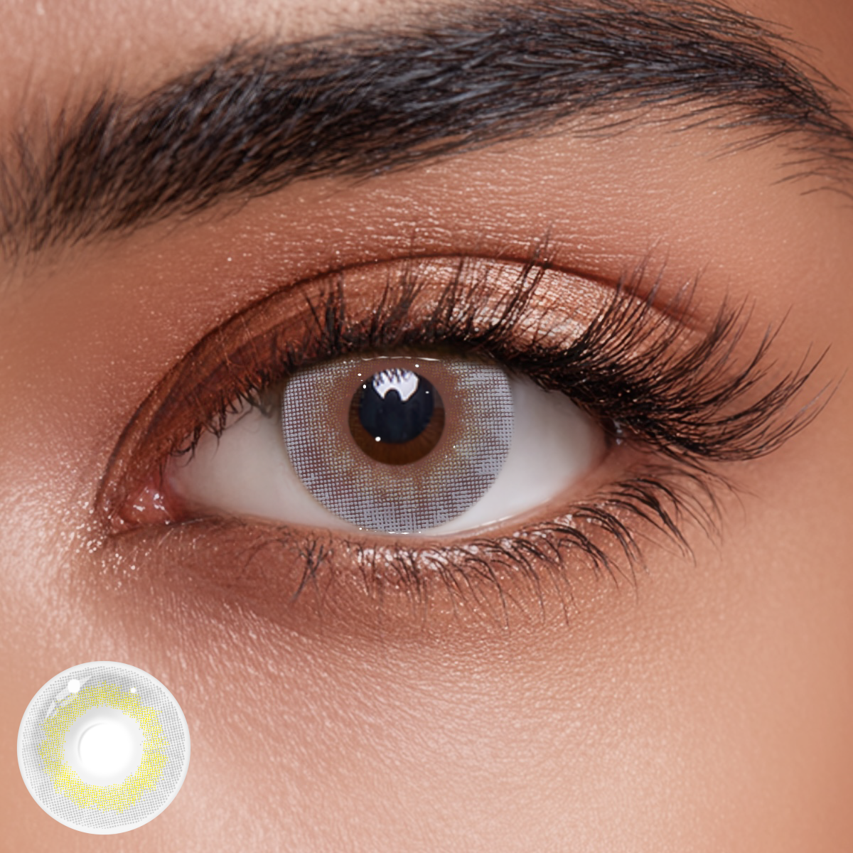 Lemon Gray Prescription Colored Contact Lenses