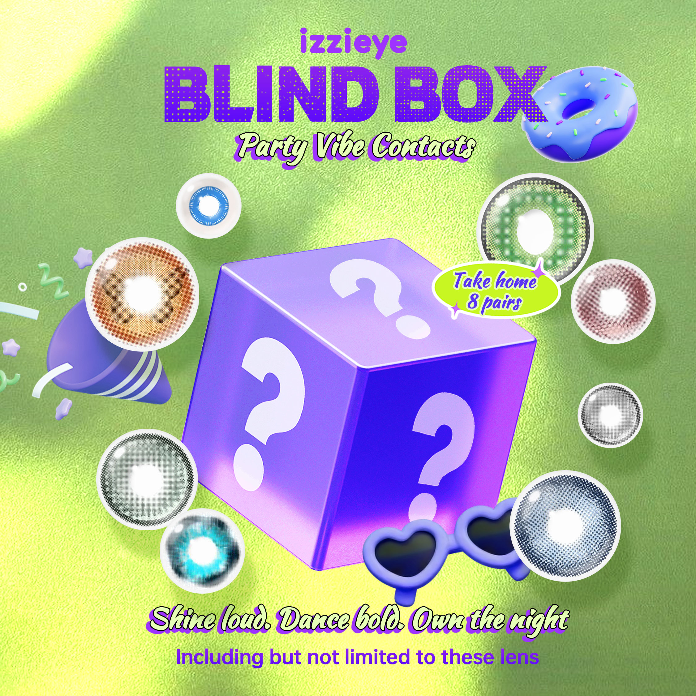 Party Vibe Contacts Blind Box | 8 Pairs,1 Year