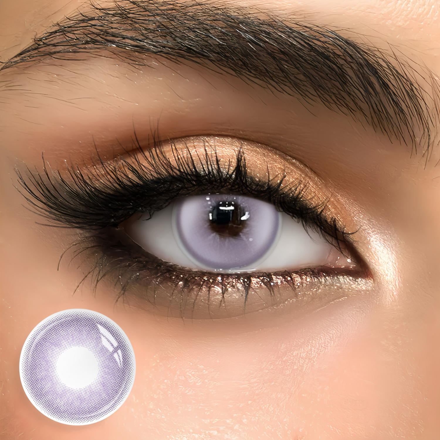 Silver Drizzle Purple - 1 Year, 2 lenses