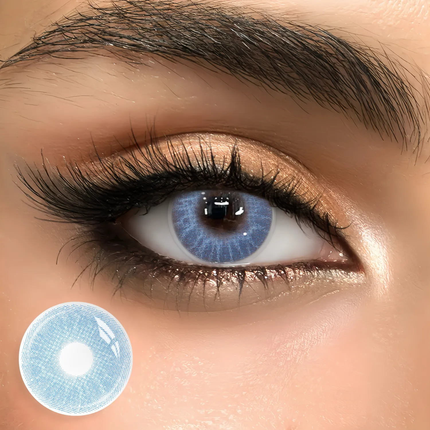 Omen Blue - 1 Year, 2 lenses Colored Contacts - Gleglow