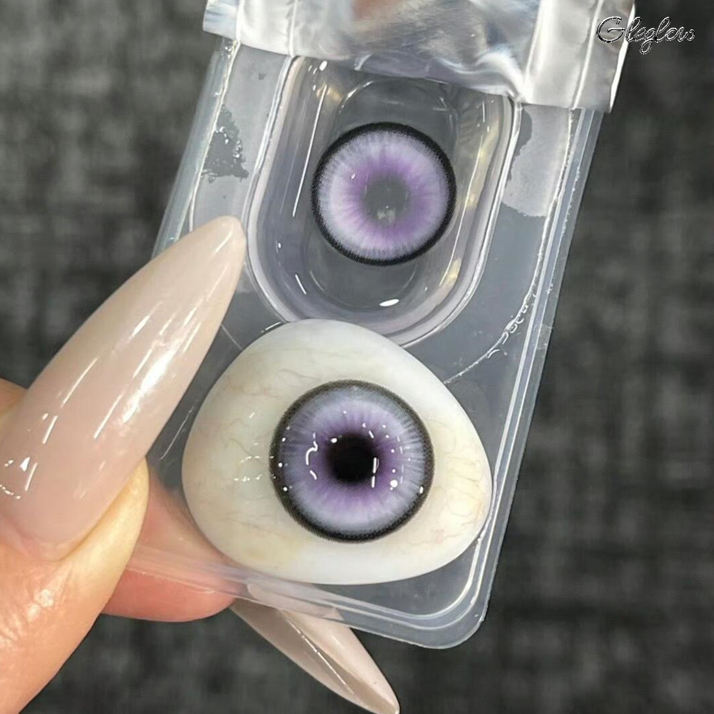 Kaien Purple - 1 Year, 2 lenses Colored Contacts - Gleglow