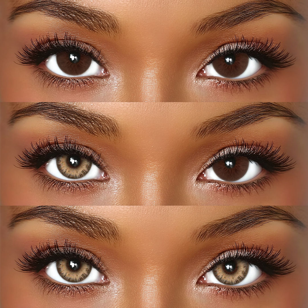 Iffy Brown - 1 Year, 2 lenses Colored Contacts - Gleglow