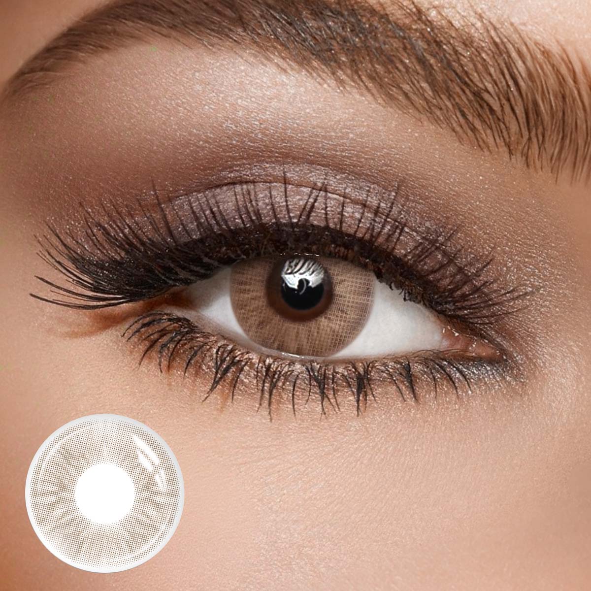 Shinea Brown - 6-month，2 lenses Colored Contacts - Gleglow