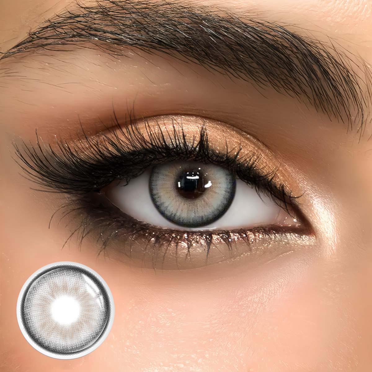 Kaien Grey - 1 Year, 2 lenses Colored Contacts - Gleglow
