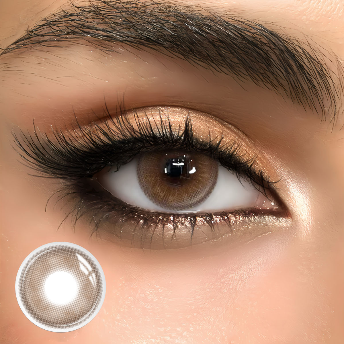 Zephyris Brown - monthly, 2 lenses Colored Contacts - Gleglow