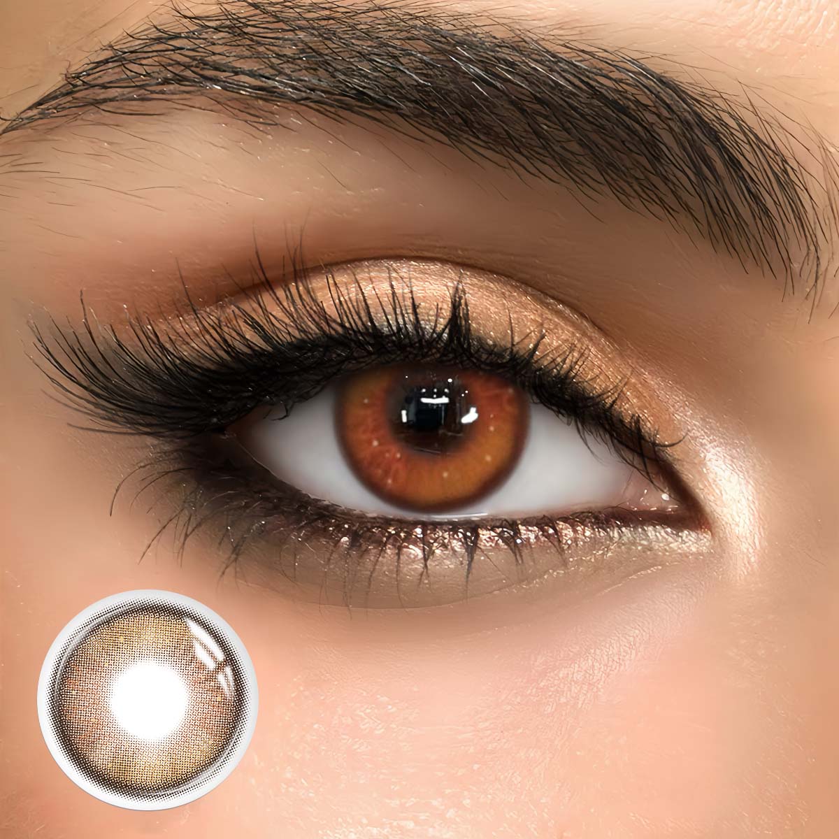 Driftwood Brown - monthly, 2 lenses Colored Contacts - Gleglow