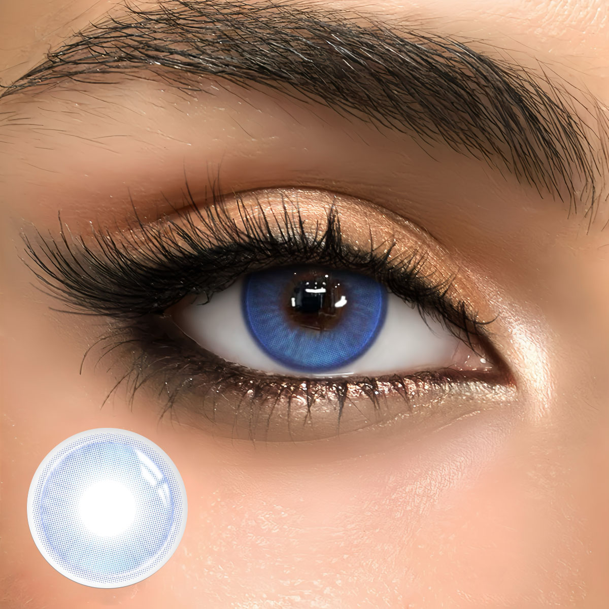 Onira Blue - 1 Year, 2 lenses Colored Contacts - Gleglow