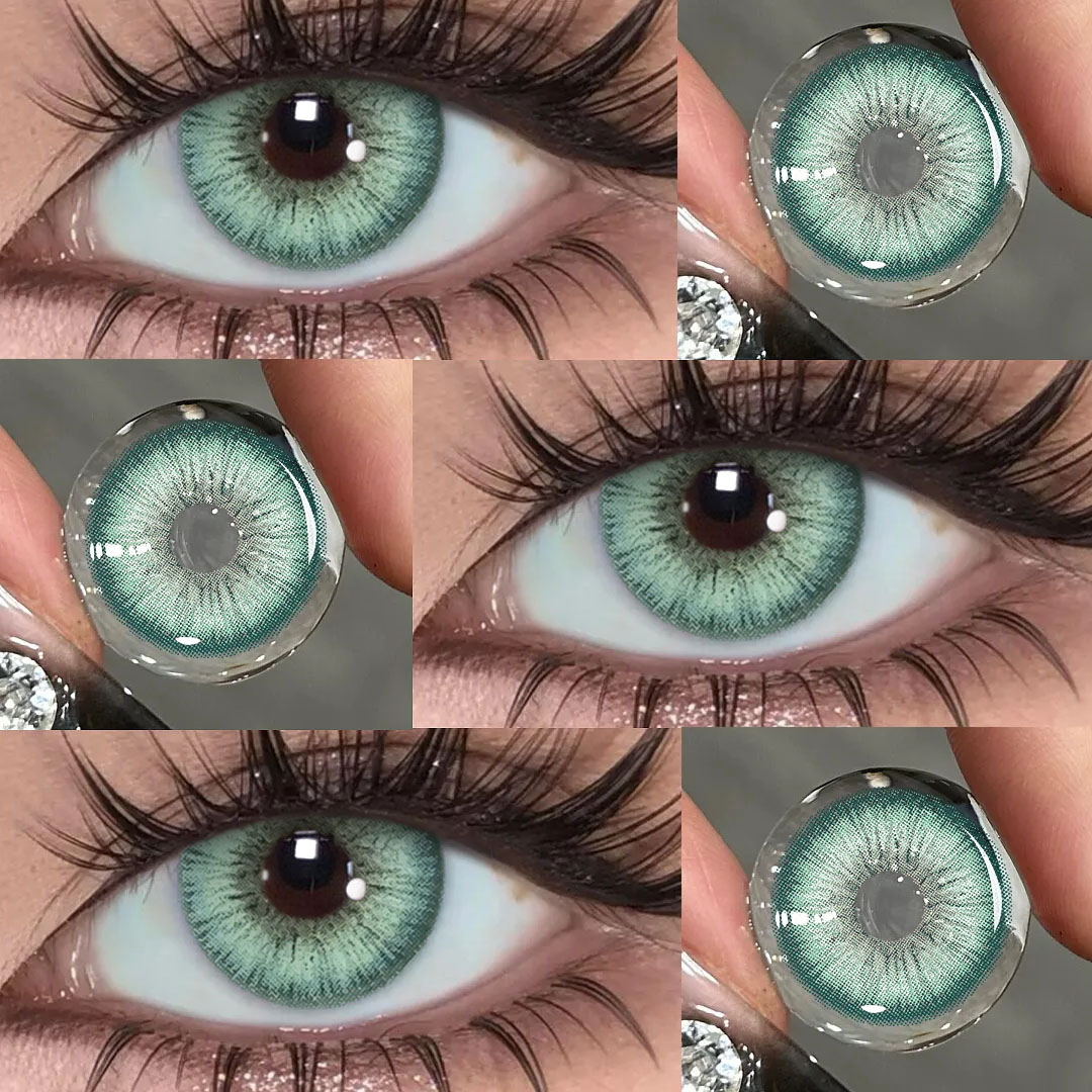 Magic Pop Green - 1 Year, 2 lenses Colored Contacts - Gleglow
