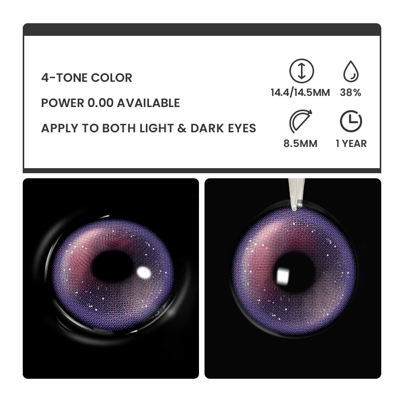 Infyne Pink - 1 Year, 2 lenses Colored Contacts - Gleglow