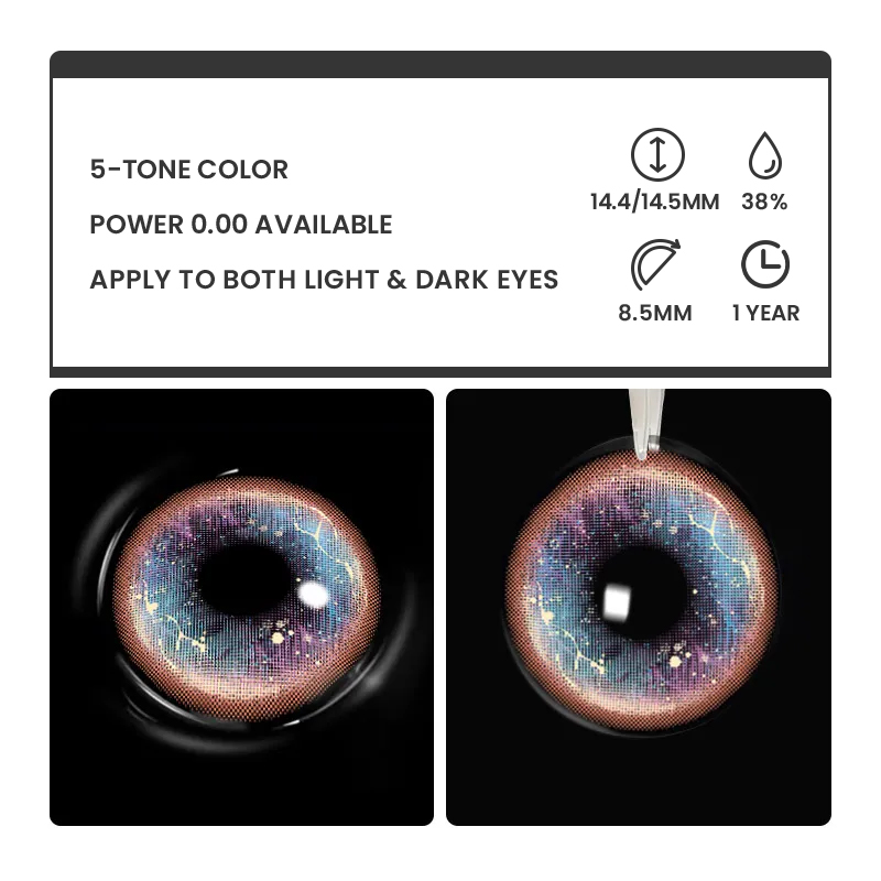 Paralis - 1 Year, 2 lenses Colored Contacts - Gleglow