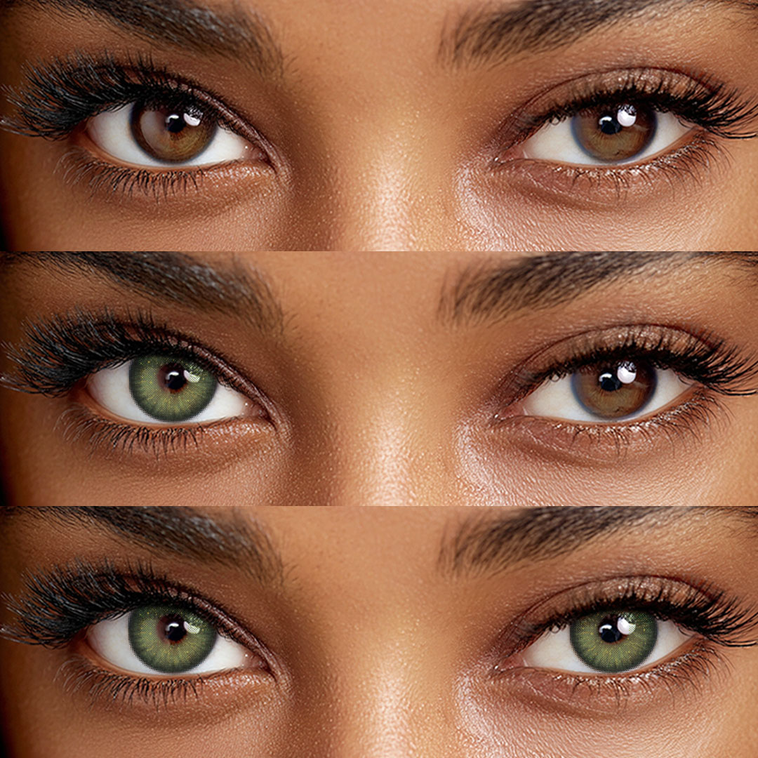 Sandy Green - 1 Year, 2 lenses Colored Contacts - Gleglow