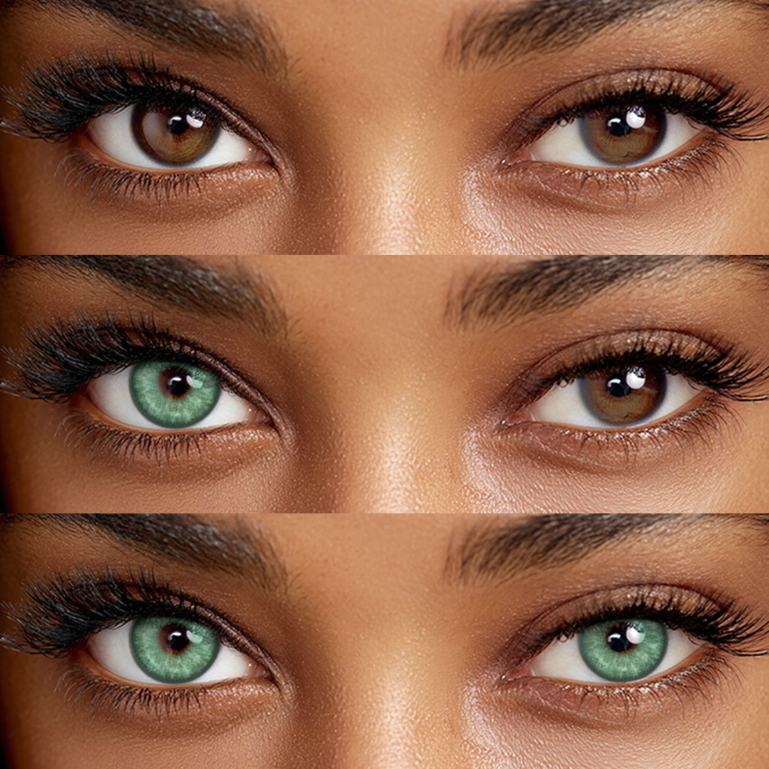 Evara Green - 1 Year, 2 lenses Colored Contacts - Gleglow