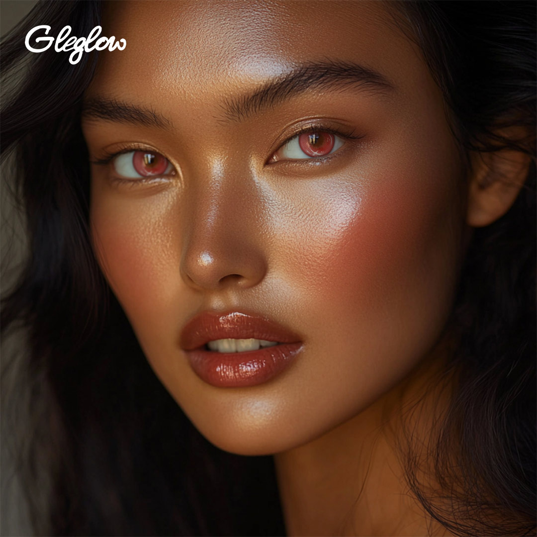 Solana Black - monthly, 2 lenses Colored Contacts - Gleglow