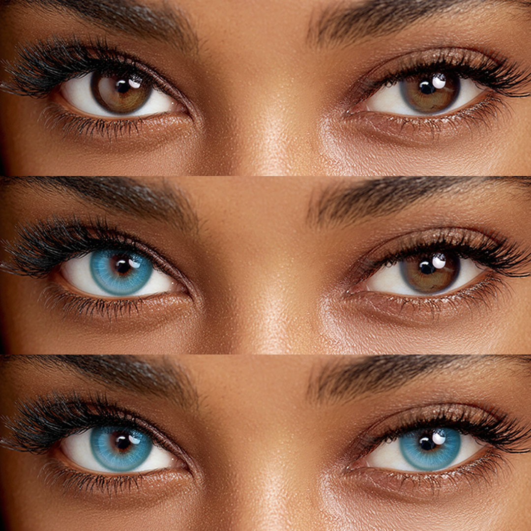 Lexor Blue - 1 Year, 2 lenses Colored Contacts - Gleglow