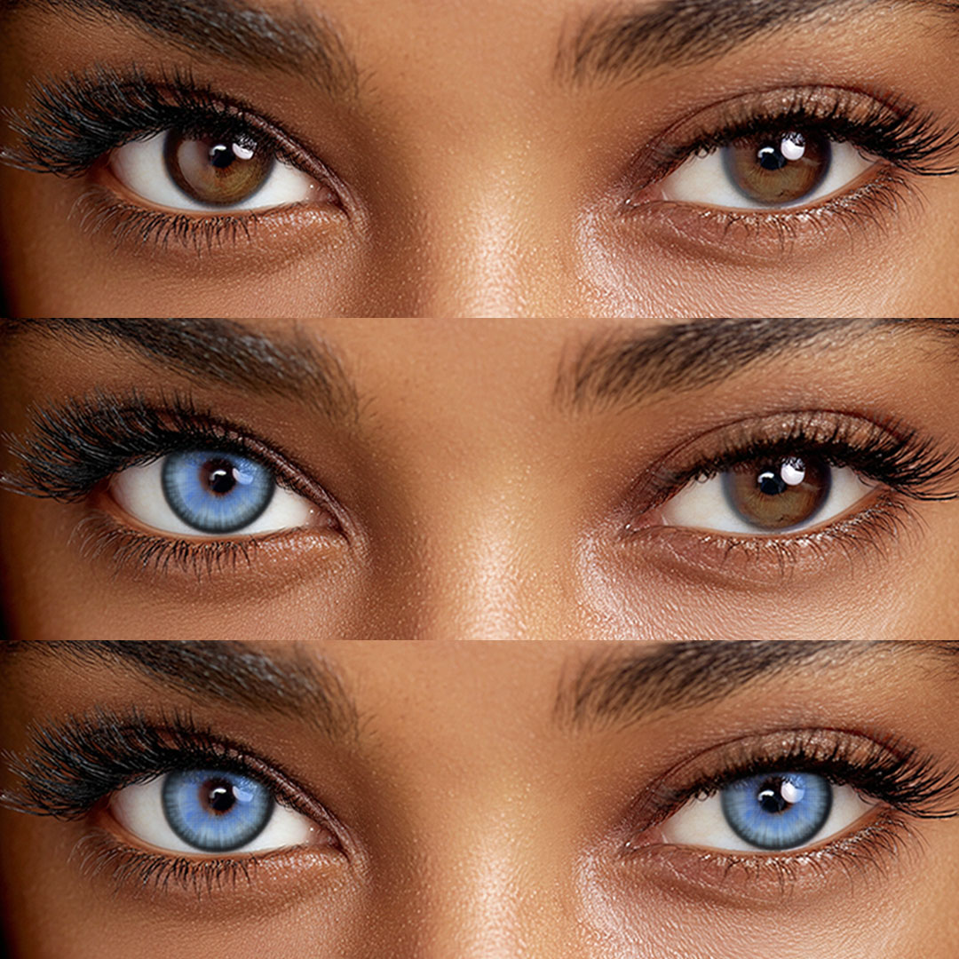 Kaien Blue - 1 Year, 2 lenses Colored Contacts - Gleglow