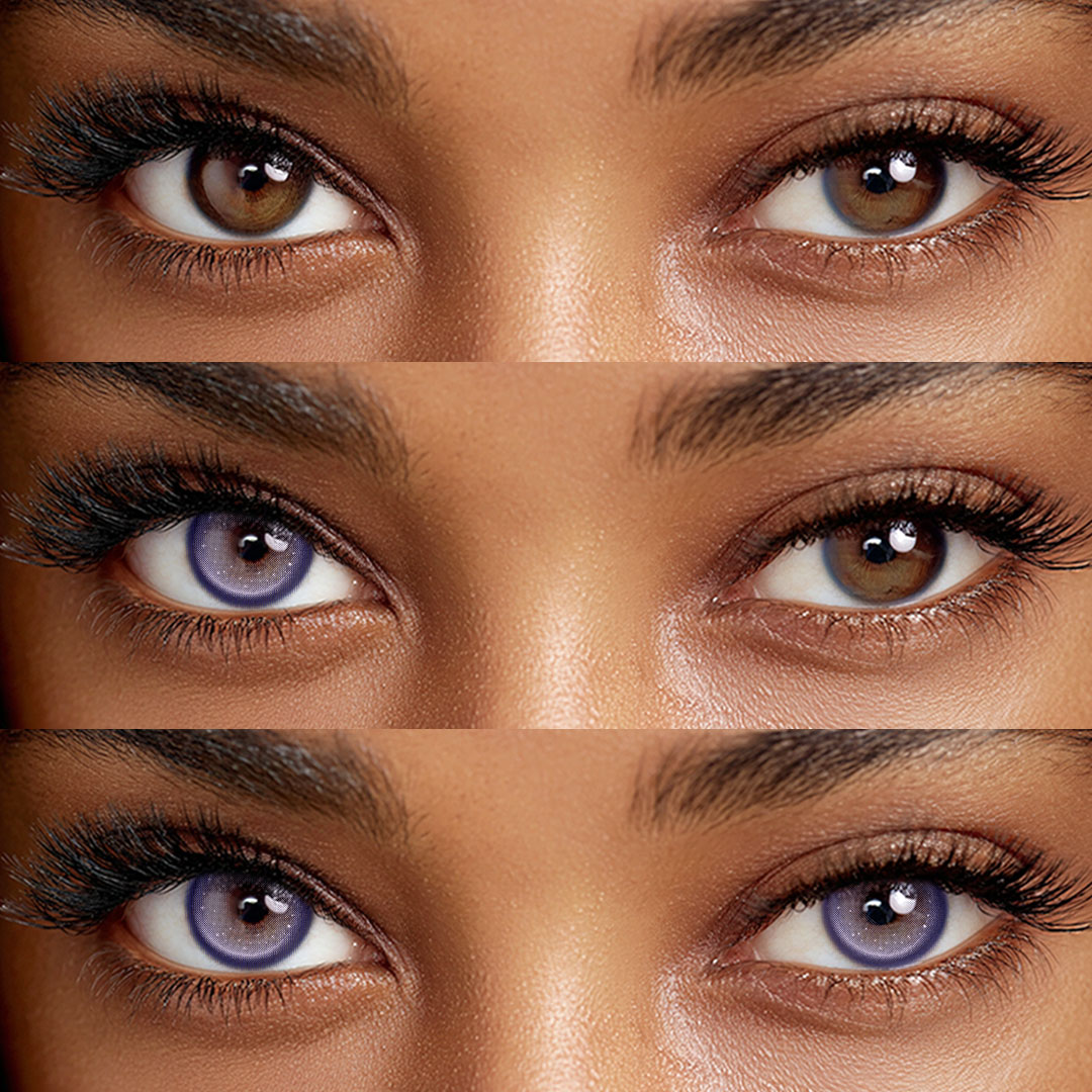Berrion Purple - 1 Year, 2 lenses Colored Contacts - Gleglow