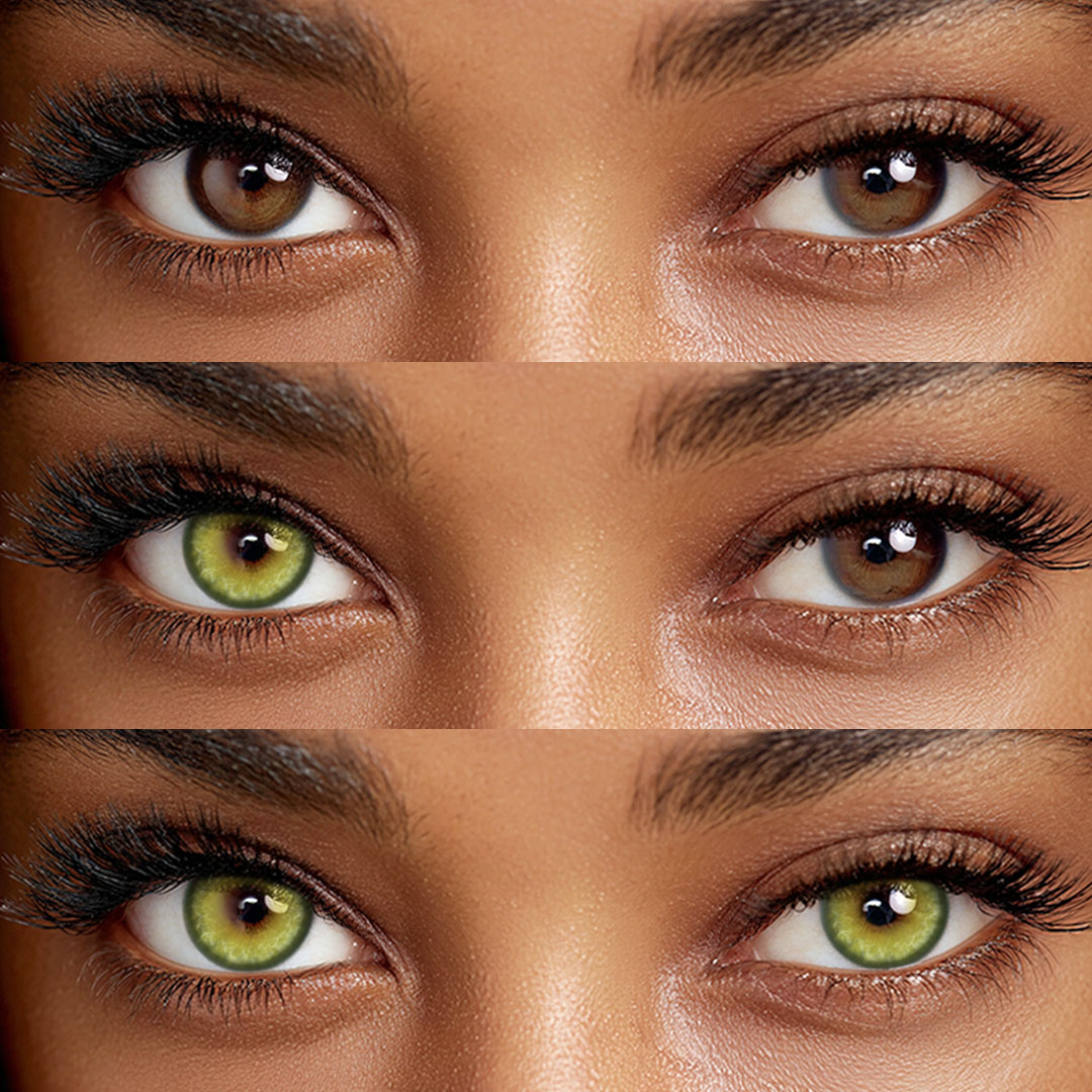 Elix Green - 1 Year, 2 lenses Colored Contacts - Gleglow