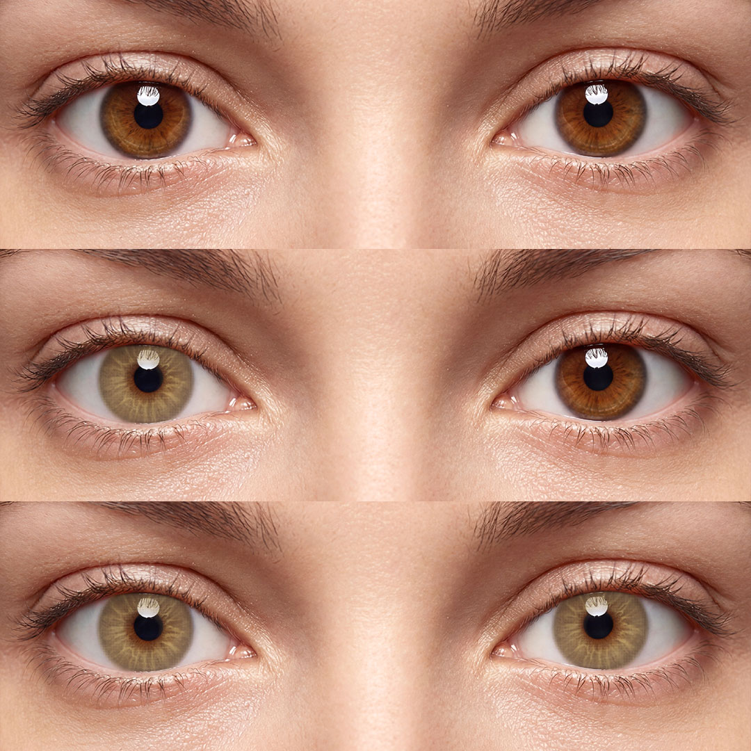 Auburn Light Brown - 1 Year, 2 lenses