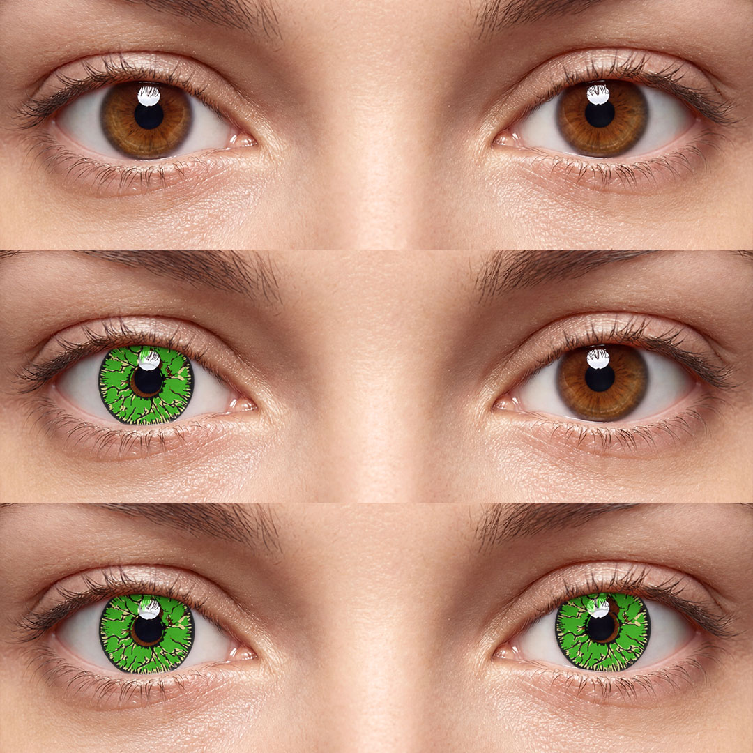Fissure Green - 1 Year, 2 lenses